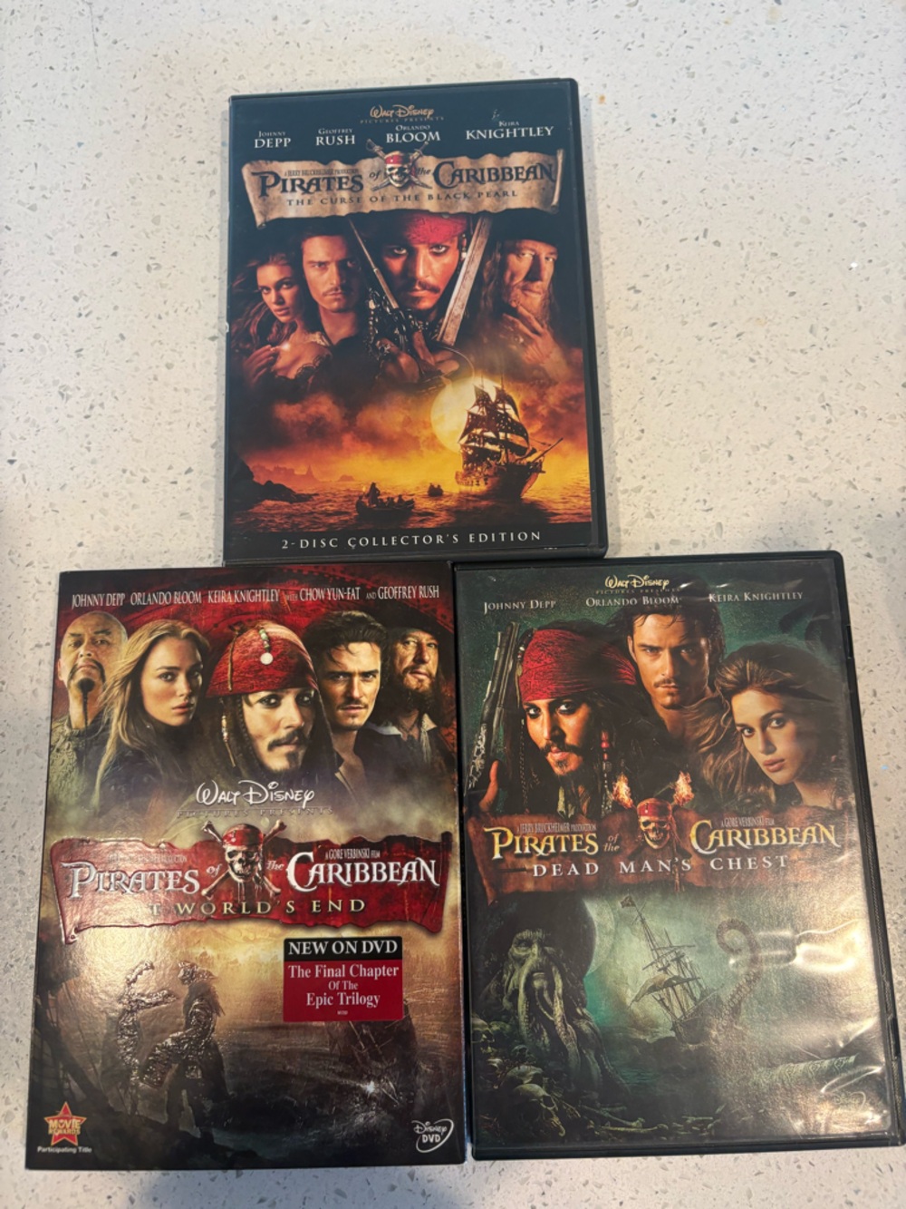 Pirates of the Caribbean DVD Bundle - set of 3